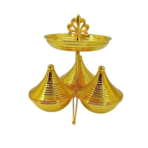 [6970043105151] SERVING GOLDEN PLATER (HY25-0105-14)