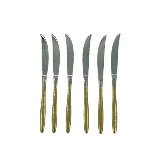 [7894016544039] DESSERT SPOON KNIFE 6PCS/SET S/STEEL 35G