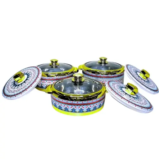 [9921A-9921B] هوت بوت 9 قطع قطع (1500/2000/2500 مل) مودوير أبيض