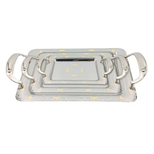 [6958741252872] SQUARE TRAY 3PCS/SET (HY25-104-36)