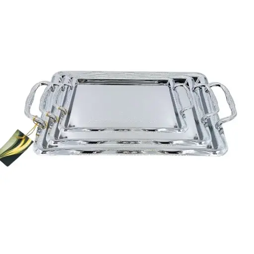 [6282030111213] SQUARE TRAY 3PCS/SET (HY25-104-31)