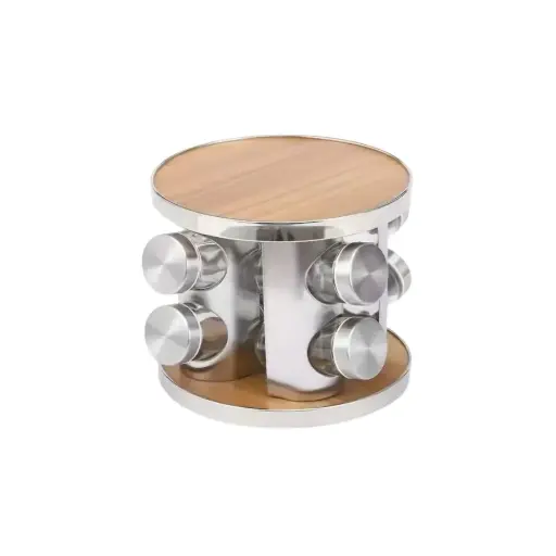 [6905421229037] LED ROTATING SPICE RACK HOLDER LED2-8J
