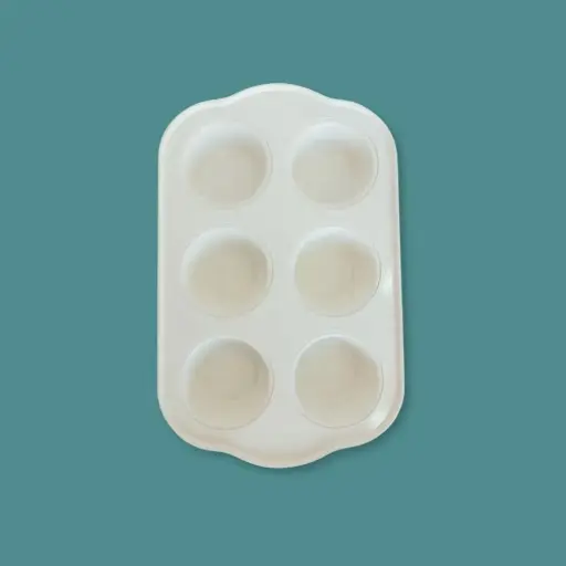 [7894561230012] MUFFIN CAKE MOLD 6 CAVITY 31*21 ZD-D6JMF