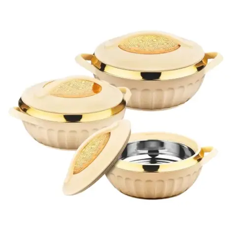 [8902330056479] ASIAN HOTPOT DIGNITY 3PCS SET 2.5,3.5,5L WHITE