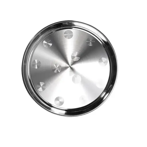 [4100000000409] SS ROUND PLATE  40CM