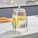 11L Plastic Beverage Dispenser with Tap & Stand