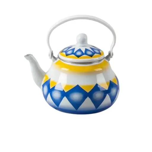 [2020317100031] ENAMEL COATED KETTLE 2.5L