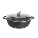 FRY PAN 2 HANDLE WITH GLASS COVER WFQG03636M