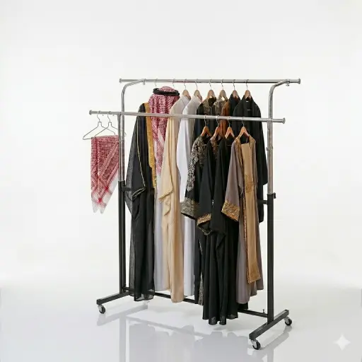 [6874574810044] SS HANGER SILVER DOUBLE 1.2M 