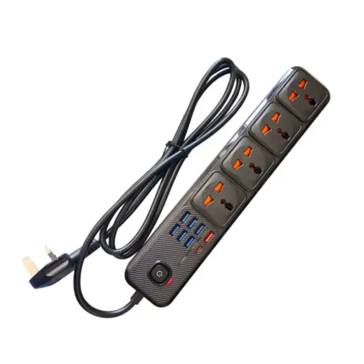 [6941950207610] EXTENTION BOARD 4WAY 7USB1PD