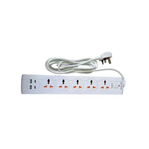 [6970043180691] EXTENTION BOARD 5 WAY 2 USB 2TYPEC 3MTR