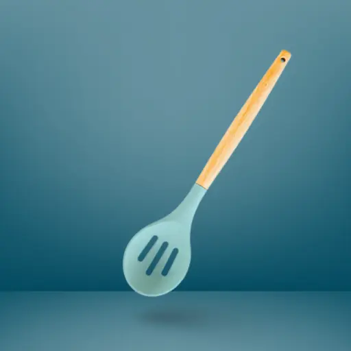[6970043188000] SILICONE COOKING SLOTTED SPOON 65G