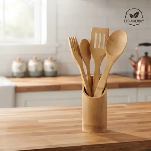 [6963583912020] BAMBOO STICKS COOKWARE 5PCSSET 5