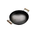 DEEP FRY PAN WITH HANDLE 34CM