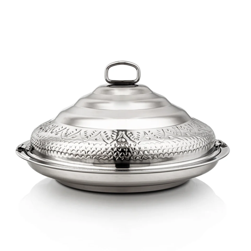 [3757602928238] Abraj Collection Stainless Steel Hot Pot – 50cm (Silver)