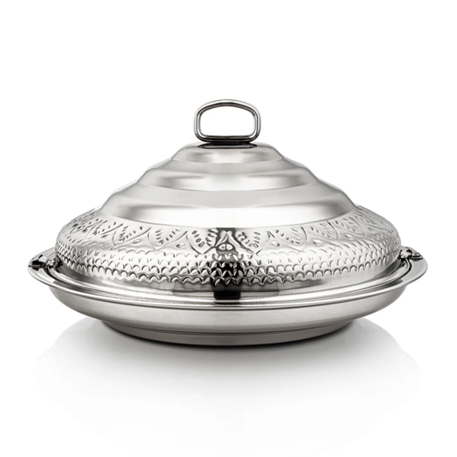 [3757602928245] Abraj Collection Stainless Steel Hot Pot – 55cm (Silver)