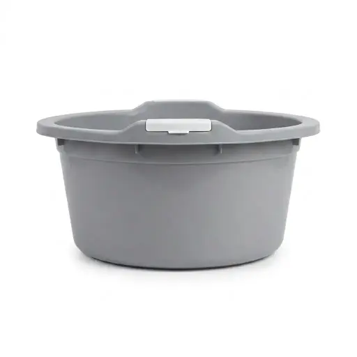 [3790] PVC BOWL 69CM GREY/WHITE LARGE