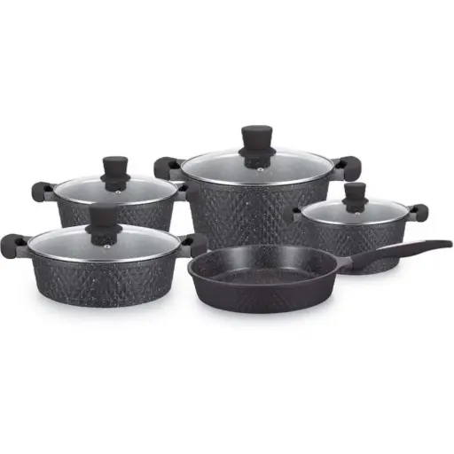 [5908201401303] COOKWARE GRANITE SET  20CM,24CM,28CM,32CM.