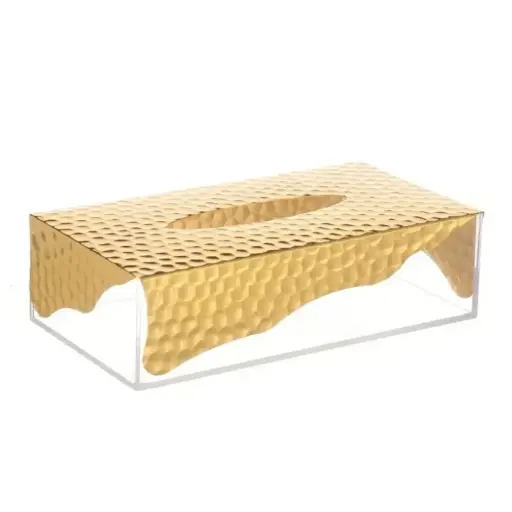 [8902416040033] TISSU BOX HOLDER LUXURY GOLD