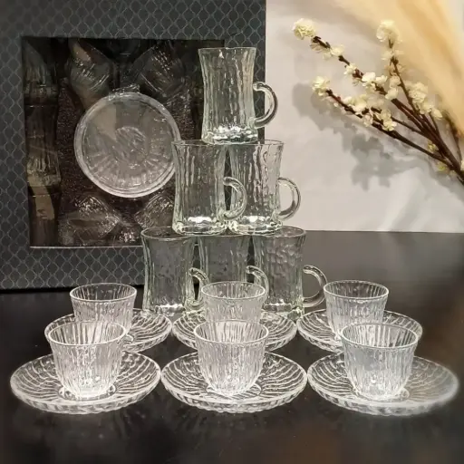 [6972718733492] GLASS CUP 18PCS/SET
