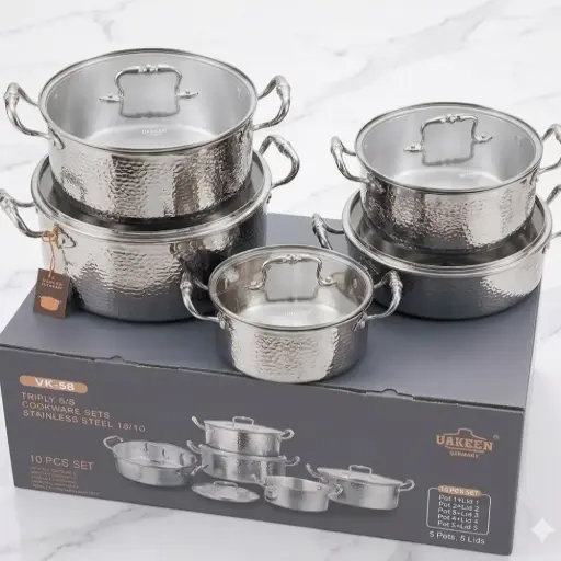 [6954331013120] SS COCKWARE 3-LAYER SLIVER 
20-24-28-28-32CM 10PCS/SET (HY1120-20756-4)       