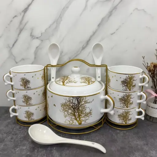 [6970043170142] SOUP 15PCS/SET WITH STAND (2511-16001-17-14)