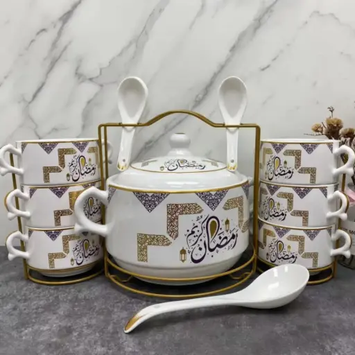 [6970043170166] SOUP 15PCS/SET WITH STAND (2511-16001-17-16)