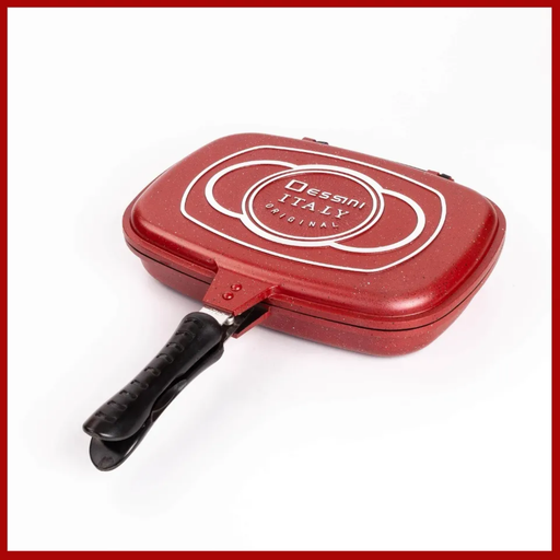 [6988587683318] DIE CASTING DOUBLE GRILL PAN 40CM 