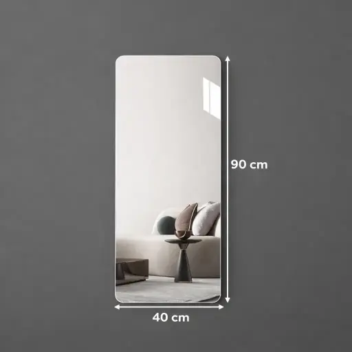 [6911251118359] WALL MIRROR 40*90CM (HY251118-3-5)
