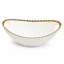 CERAMIC OVAL BOWL GOLD RIM 13" (2511-16001-24-33)