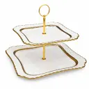 CAKE PLATE 2LAYER SQUARE 15,20CM (2511-16001-24-53)
