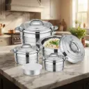 SS  HOT POT 4PCS/SET (1,2,3,4L) HY25-1119-11-7