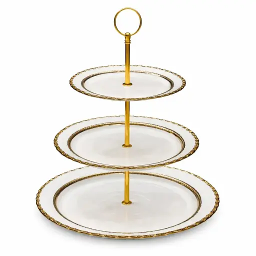 [6903435434089] CAKE PLATE 3LAYER ROUND 15,20,26CM (2511-16001-24-56) 