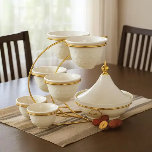 [6950002024143] TEA CUP 8PCS/SET (2511-16001-17-22)