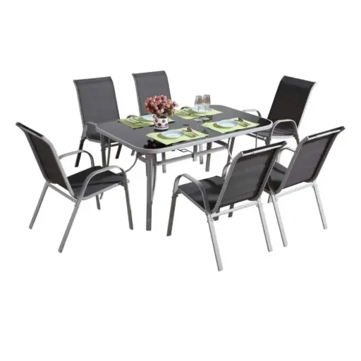 [20178-5] TABLE WITH 6PCS CHAIR SET (20178-1) 