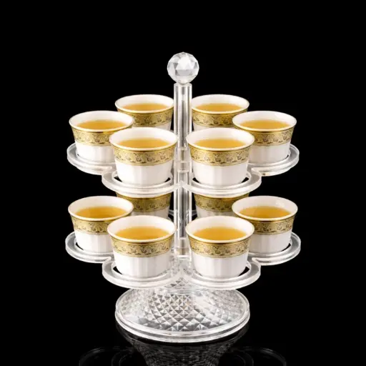 [2511170150108 ] ACRYLIC CUP HOLDER 12 HOLE (2511-17015-10)-24/CTN