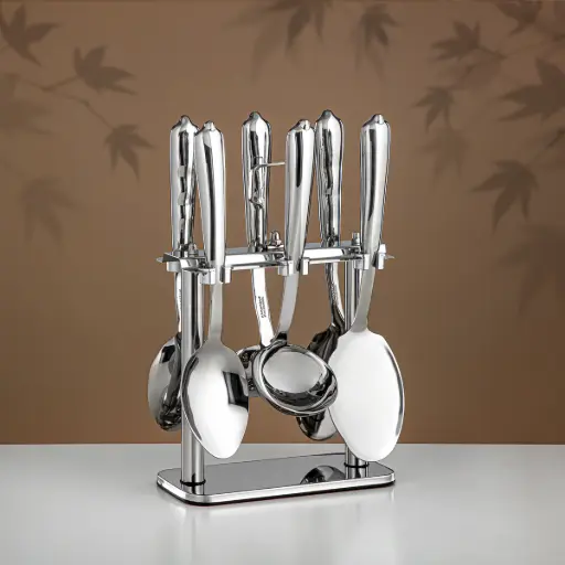 [1620021106056] S.S KITCHEN TOOL SET 7PCS/SET FULL MIRROR CUT1620021