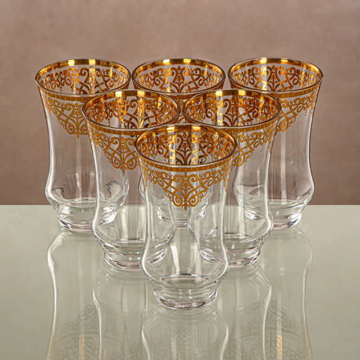 [2000080041953] WATER CUP 6PCS SET 1152B-YCS-GLD
