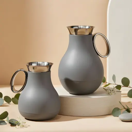 [2025092600752] VACUUM FLASK SET – 2 PIECES (0.5 L & 1.0 L) RZ1821-DARK GREY