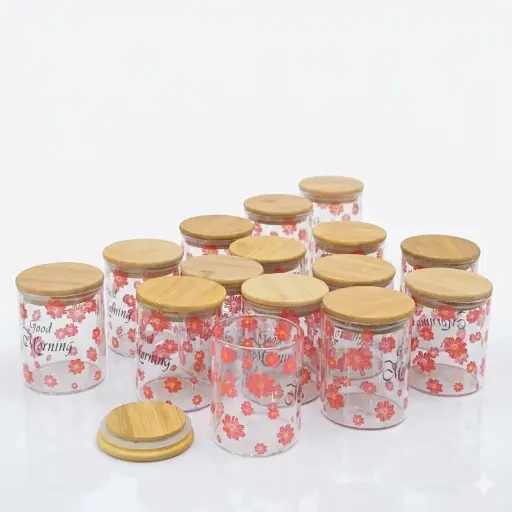 [6970043204274] 12PCS CANISTER WITH LID IN:20427
