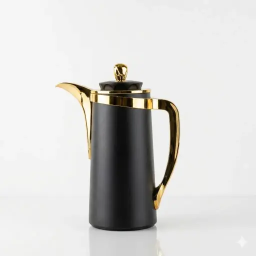 [6900250013161] VACUUM FLASK GOLDEN/BLACK 1.0L CBV-RWG CARP IN:HY260018-4